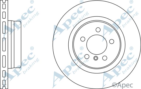 APEC BRAKING stabdžių diskas DSK2594